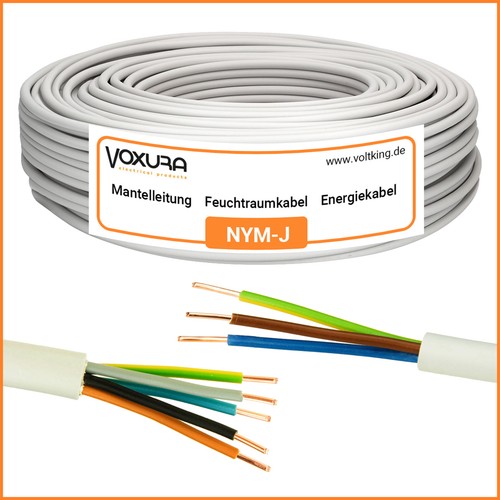 Nym stromkabel 3x1 - nym-j, 3x1,5