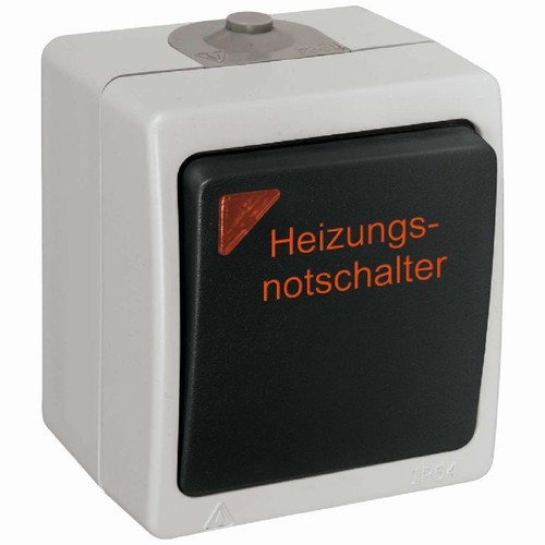 Heizungsnotschalter aufputz - heizungsnotschalter,